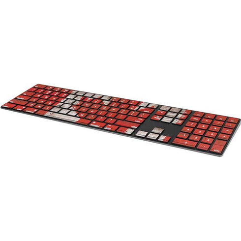 Canadian Flag Dark Wood Magic Keyboard with Numeric Keypad Skin